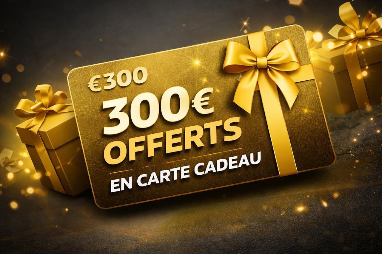 300 € offerts en carte cadeau